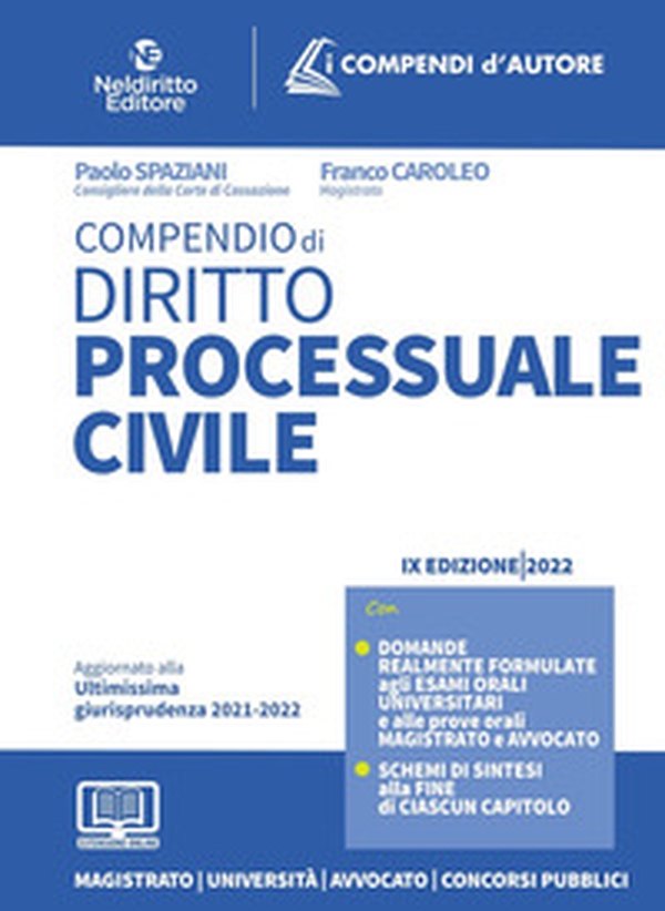 Compendio di diritto processuale civile - Librerie.coop Compendio di diritto processuale civile - Librerie.coop