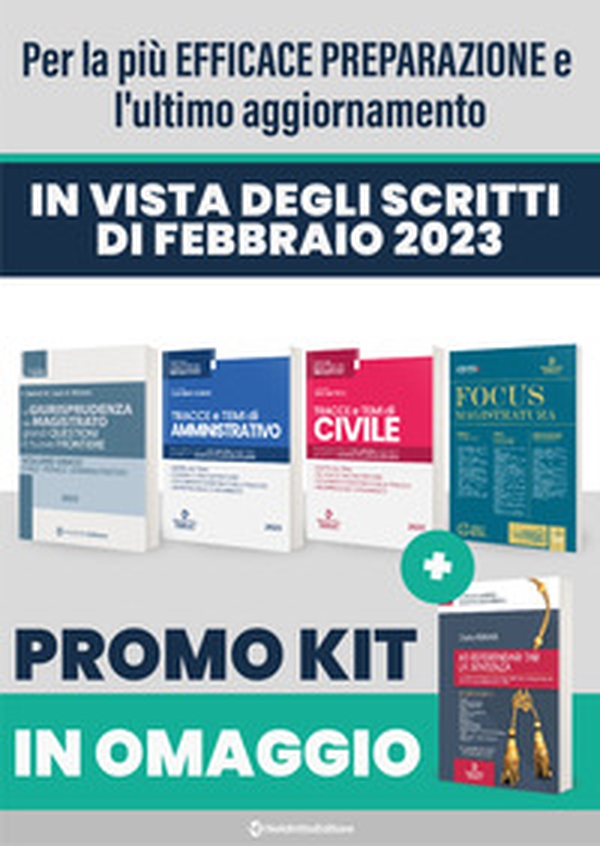 Speciale kit TAR 2023: Tracce di civile 2023-Tracce di amministrativo 2023-Focus Magistratura 2023-La giurisprudenza del magistrato-La sentenza TAR - Librerie.coop Speciale kit TAR 2023: Tracce di civile 2023-Tracce di amministrativo 2023-Focus Magistratura 2023-La giurisprudenza del magistrato-La sentenza TAR - Librerie.coop
