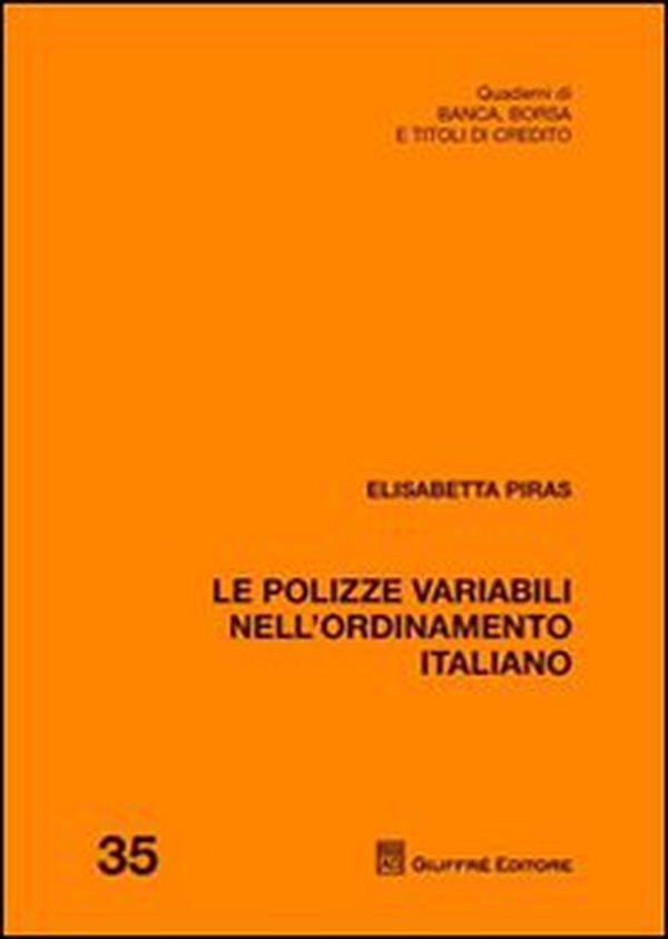 Le polizze variabili nell'ordinamento italiano - Librerie.coop