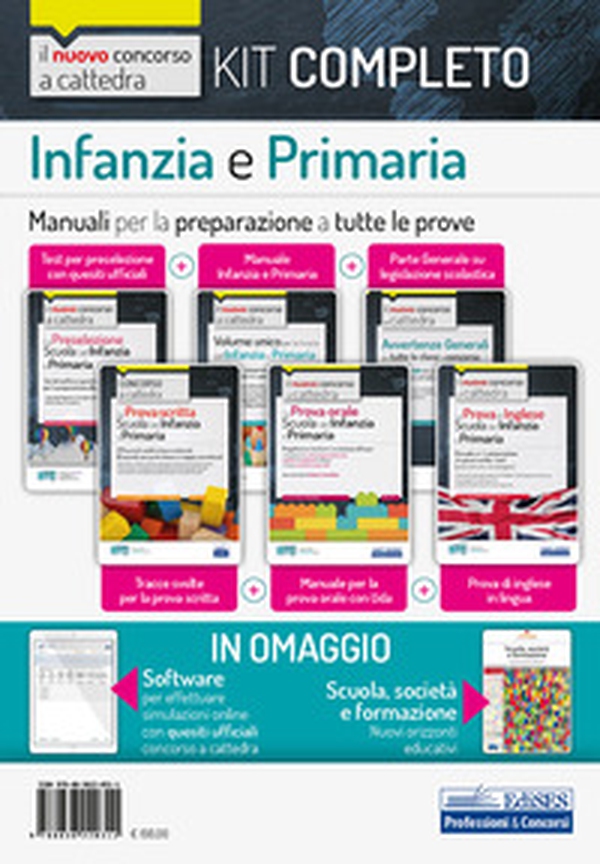 Kit completo concorso a cattedra scuola infanzia e primaria. Per la preparazione completa a tutte le prove selettive - Librerie.coop Kit completo concorso a cattedra scuola infanzia e primaria. Per la preparazione completa a tutte le prove selettive - Librerie.coop