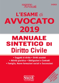 L'Esame orale di Avvocato 2019 - Manuale sintetico di Diritto Civile - Librerie.coop