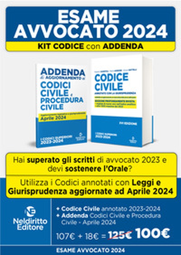 Codice civile annotato con la giurisprudenza 2023 + Addenda codice civile e procedura civile 2024 - Librerie.coop Codice civile annotato con la giurisprudenza 2023 + Addenda codice civile e procedura civile 2024 - Librerie.coop