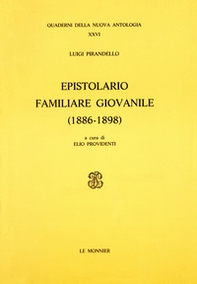 Epistolario familiare giovanile (1886-1898) - Librerie.coop
