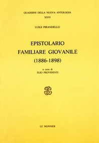 Epistolario familiare giovanile (1886-1898) - Librerie.coop