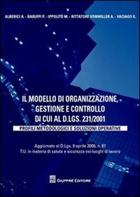 Il modello di organizzazione, gestione e controllo di cui al D.lgs. 231-2001. Profili metodologici e soluzioni operative - Librerie.coop