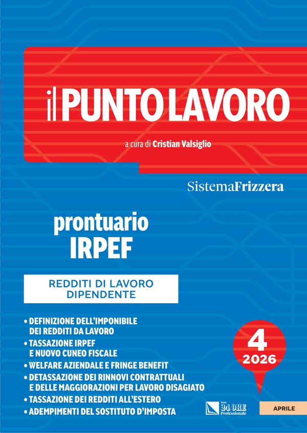 Il Punto Lavoro 4/2026 - Prontuario IRPEF - Librerie.coop