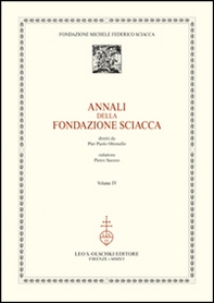 Annali della Fondazione Sciacca - Vol. 4 - Librerie.coop
