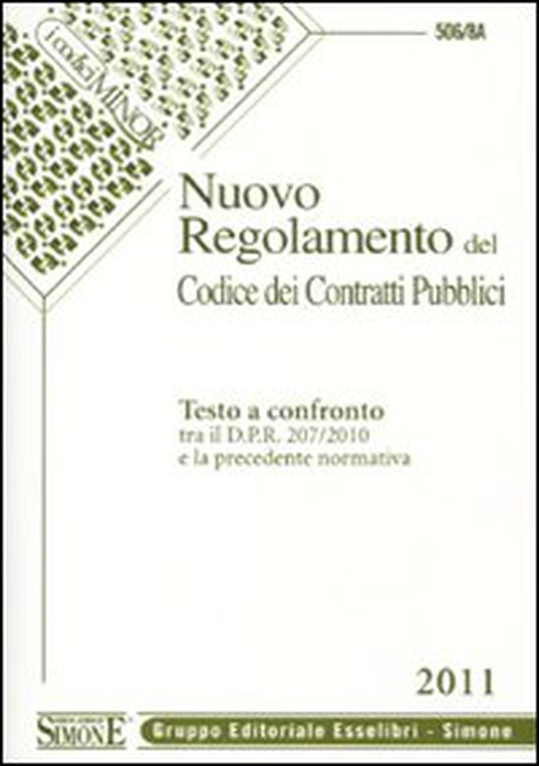 Nuovo regolamento del codice dei contratti pubblici - Librerie.coop Nuovo regolamento del codice dei contratti pubblici - Librerie.coop