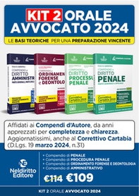 Speciale Orale Avvocato kit 4 compendi (Amministrativo, Ordinamento forense + Procedura penale + Penale) - Librerie.coop