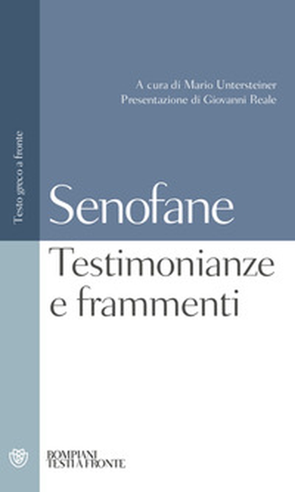 Testimonianze e frammenti. Testo greco a fronte - Librerie.coop Testimonianze e frammenti. Testo greco a fronte - Librerie.coop