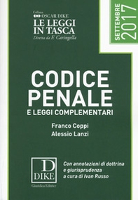 Codice penale e leggi complementari 2017 - Librerie.coop Codice penale e leggi complementari 2017 - Librerie.coop