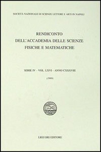 Rendiconto dell'Accademia delle scienze fisiche e matematiche. Serie IV - Librerie.coop