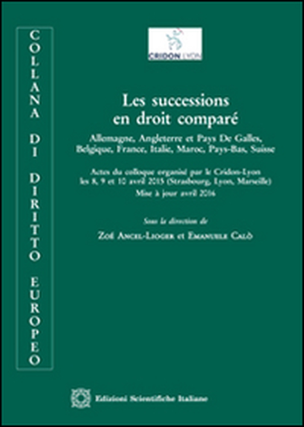 Les successions en droit comparé - Librerie.coop Les successions en droit comparé - Librerie.coop