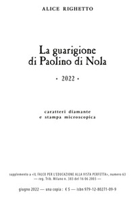 La guarigione di Paolino di Nola. Tesi di laurea in Lettere, Università di Verona - Librerie.coop