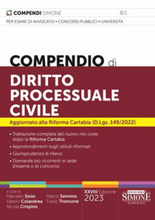 Compendio di diritto processuale civile - Librerie.coop Compendio di diritto processuale civile - Librerie.coop