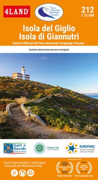 Isola del Giglio - Isola di Giannutri. Sentieri ufficiali del parco nazionale Arcipelago toscano 1:15.000 - Librerie.coop