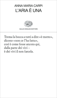 L'aria è una - Librerie.coop