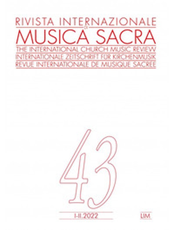 Rivista internazionale di musica sacra - Vol. 1-2 - Librerie.coop Rivista internazionale di musica sacra - Vol. 1-2 - Librerie.coop