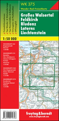 Groáes Walsertal Feldkirch Bludenz Later 1:50.000 - Librerie.coop