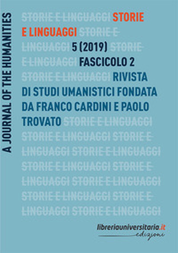 Storie e linguaggi. Rivista di studi umanistici - Librerie.coop Storie e linguaggi. Rivista di studi umanistici - Librerie.coop