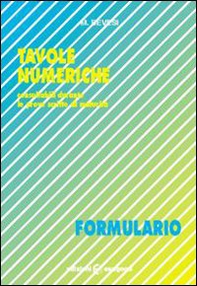Tavole numeriche. Formulario - Librerie.coop Tavole numeriche. Formulario - Librerie.coop