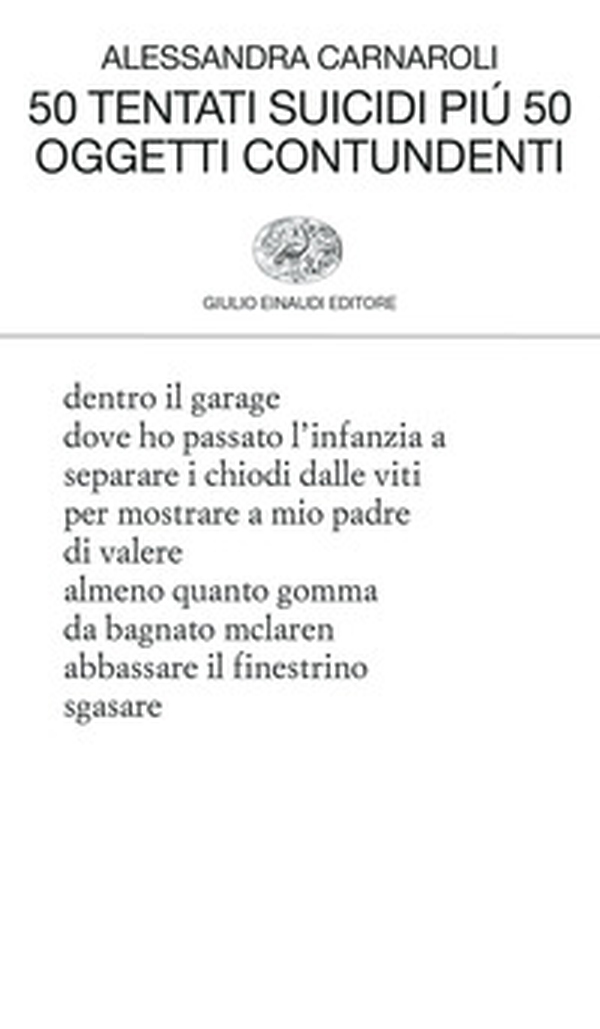 50 tentati suicidi più 50 oggetti contundenti - Librerie.coop 50 tentati suicidi più 50 oggetti contundenti - Librerie.coop