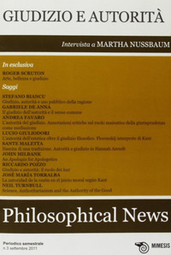 Philosophical news - Vol. 3 - Librerie.coop Philosophical news - Vol. 3 - Librerie.coop