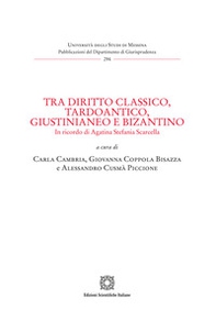 Tra diritto classico, tardoantico, giustinianeo e bizantino. In ricordo di Agatina Stefania Scarcella - Librerie.coop