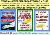 Manuale di teoria per la patente nautica. Entro le 12 miglia-Gli esercizi ufficiali ministeriali di carteggio per la patente nautica entro le 12 miglia-Quiz per la patente nautica entro 12 miglia - Librerie.coop