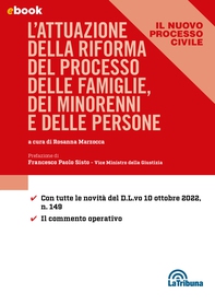 L'attuazione della riforma del processo delle famiglie, dei minorenni e delle persone - Librerie.coop L'attuazione della riforma del processo delle famiglie, dei minorenni e delle persone - Librerie.coop