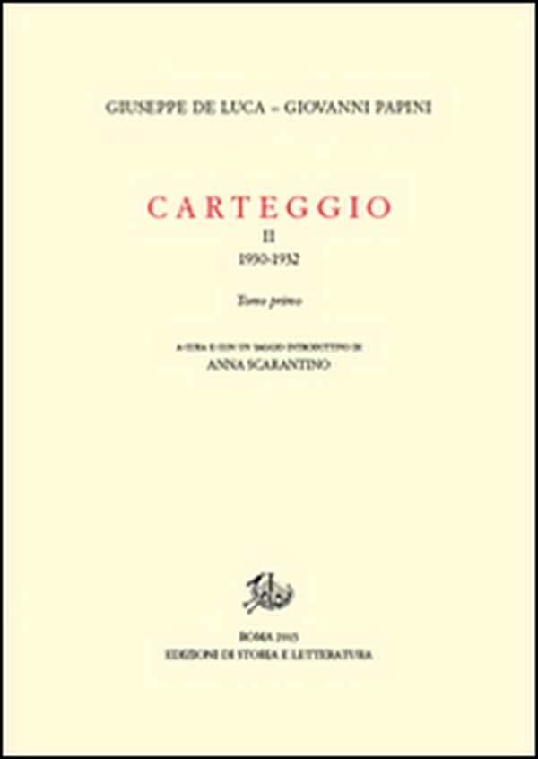 Carteggio (1930-1934) - Vol. 2\1 - Librerie.coop Carteggio (1930-1934) - Vol. 2\1 - Librerie.coop