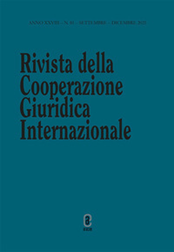 Rivista della Cooperazione Giuridica Internazionale - Vol. 81 - Librerie.coop