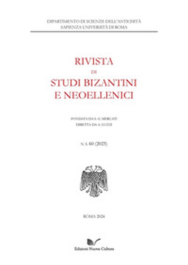 Rivista di studi bizantini e neoellenici - Vol. 60 - Librerie.coop Rivista di studi bizantini e neoellenici - Vol. 60 - Librerie.coop