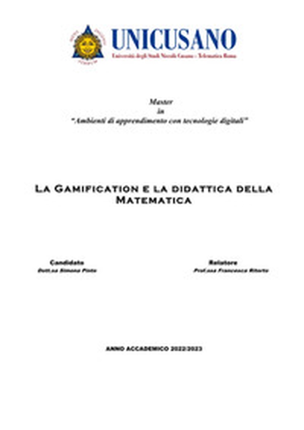 La gamification e la didattica della matematica - Librerie.coop La gamification e la didattica della matematica - Librerie.coop