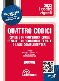 Quattro codici. Civile e di procedura civile, penale e di procedura penale e leggi complementari - Librerie.coop