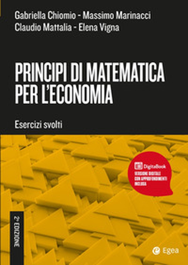 Principi di matematica per l'economia - Librerie.coop Principi di matematica per l'economia - Librerie.coop