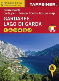 Gardasee. Freizeitkarte-Lago di Garda. Carta per il tempo libero-Lake Garda. Leisure map - Librerie.coop