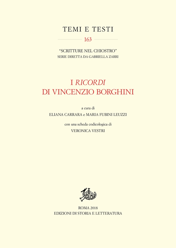 I Ricordi di Vincenzio Borghini - Librerie.coop