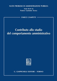 Contributo allo studio del comportamento amministrativo - Librerie.coop