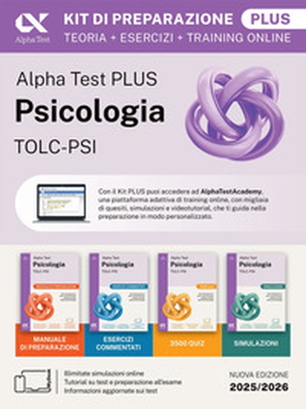 Alpha Test Plus Psicologia TOLC-PSI. Kit di preparazione Plus. Ediz. MyDesk - Librerie.coop Alpha Test Plus Psicologia TOLC-PSI. Kit di preparazione Plus. Ediz. MyDesk - Librerie.coop