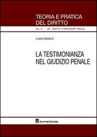 La testimonianza nel giudizio penale - Librerie.coop