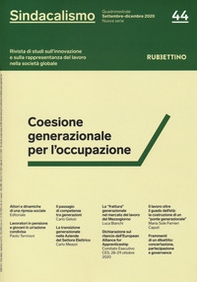 Sindacalismo. Rivista di studi sull'innovazione e sulla rappresentanza del lavoro nella società globale - Librerie.coop