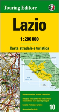 Lazio 1:200.000. Carta stradale e turistica - Librerie.coop