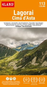 Lagorai. Cima d'Asta 1:25.000 - Librerie.coop