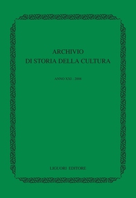 Archivio di storia della cultura - Librerie.coop Archivio di storia della cultura - Librerie.coop