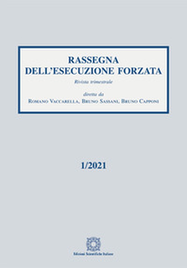 Rassegna dell'esecuzione forzata - Vol. 1 - Librerie.coop Rassegna dell'esecuzione forzata - Vol. 1 - Librerie.coop