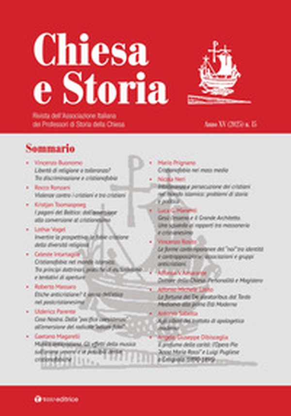 Chiesa e storia. Rivista dell'Associazione Italiana dei Professori di Storia della Chiesa - Librerie.coop