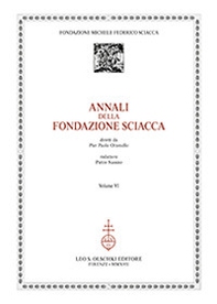 Annali della Fondazione Sciacca - Vol. 6 - Librerie.coop