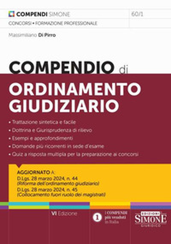 Compendio di ordinamento giudiziario - Librerie.coop Compendio di ordinamento giudiziario - Librerie.coop