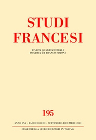 Studi francesi. Ediz. italiana e francese - Vol. 195 - Librerie.coop Studi francesi. Ediz. italiana e francese - Vol. 195 - Librerie.coop